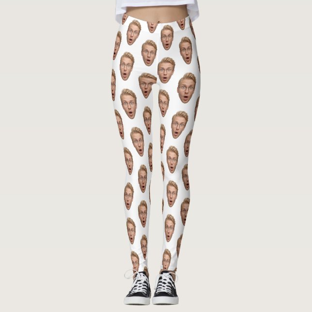 Leggings Groom Custom Face Funny Bachelorette Party (Devant)