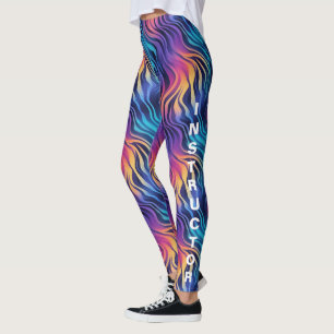 Leggings Groovy 90s Style Multicolore Boho