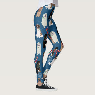 Leggings Gros Chiens de Noël