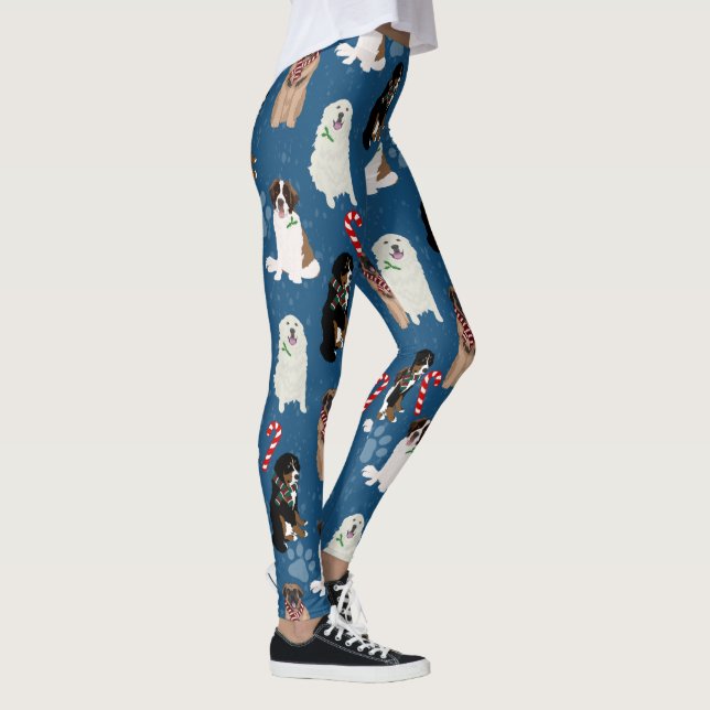 Leggings Gros Chiens de Noël (Droite)