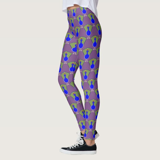 Leggings Gros paon de Noël (Gauche)