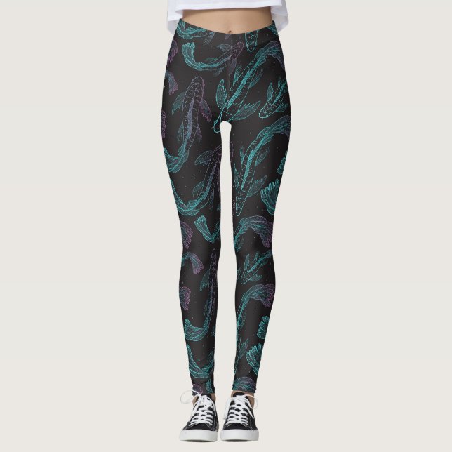 Leggings Gros paquet motif (Devant)