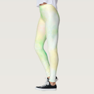 Leggings Gros plan d'une personne portant un tie-dye pastel