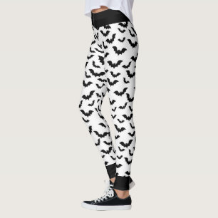 Leggings Grosses chauves-souris noires Halloween Pants Legg