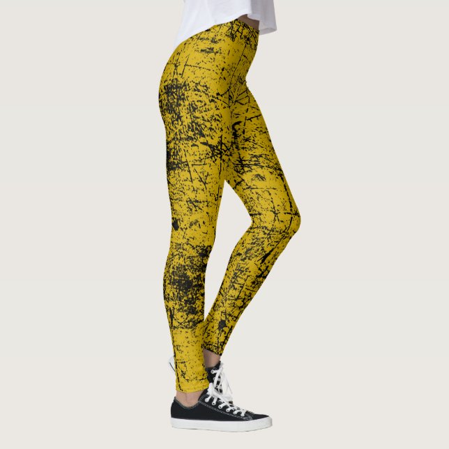 Leggings Grunge jaune (Droite)