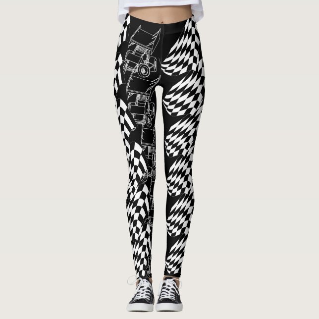 Leggings Guêtres #4 de voiture de sprint de saleté pour (Devant)