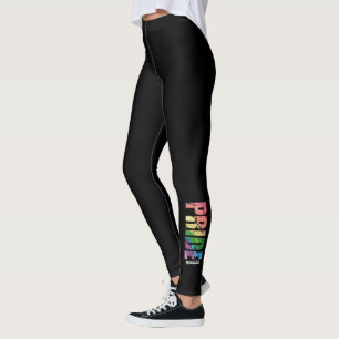 Leggings Guêtres abstraites de gay pride de "arc-en-ciel"