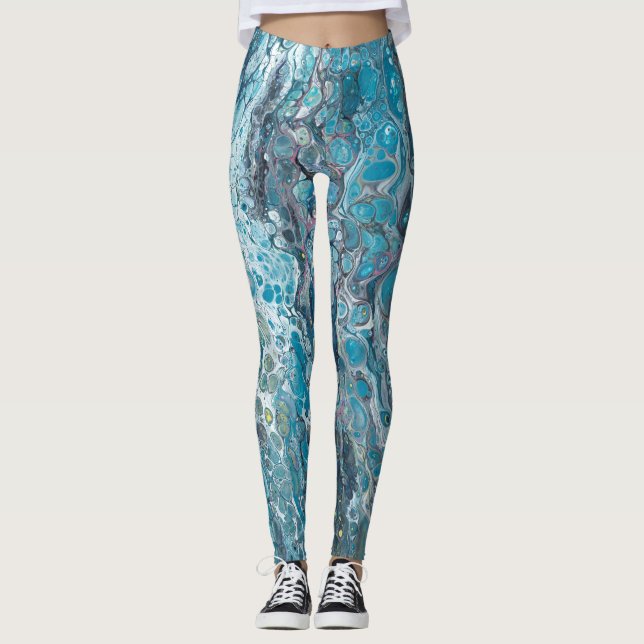 Leggings Guêtres abstraites de l'entrée | de Backroll (Devant)