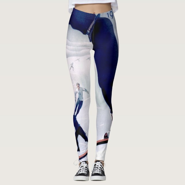 Leggings Guêtres - affiche estonienne de 1935 jeux d'hiver (Devant)
