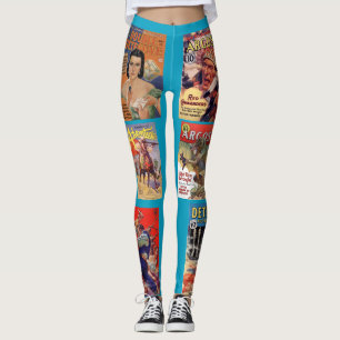 Leggings Guêtres avec des couvertures de magazine de pulpe