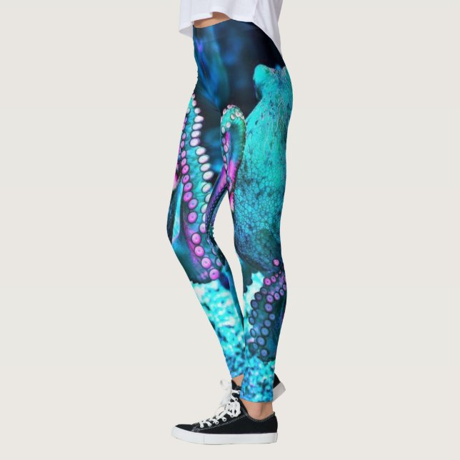 Leggings Guêtres bilatéralement symétriques de poulpe (Gauche)