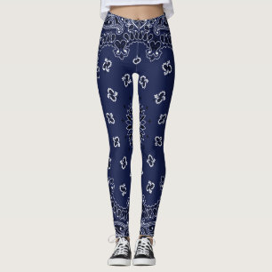 Leggings Guêtres bleues de Bandana