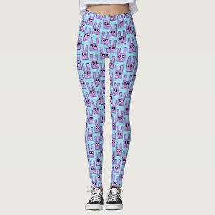 Leggings Guêtres carrées de lapin de Pâques