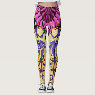 Leggings Guêtres colorées "de confections optiques" de