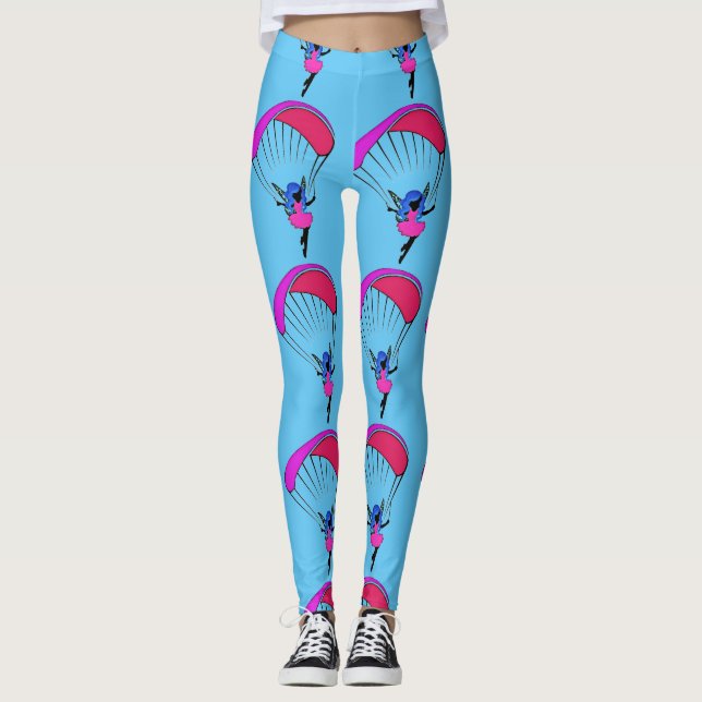 Leggings guêtres colorées de lutin de paraglide (Devant)