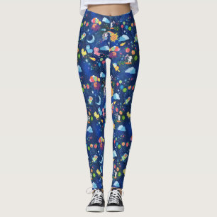 Leggings Guêtres cosmiques de Kawaii