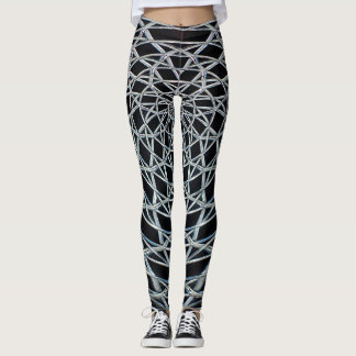 Leggings Guêtres d'art abstrait avec le modèle audacieux
