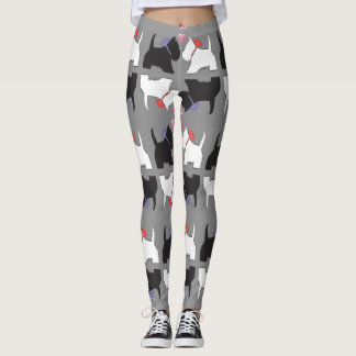 Leggings Guêtres d'art de chien de Westie