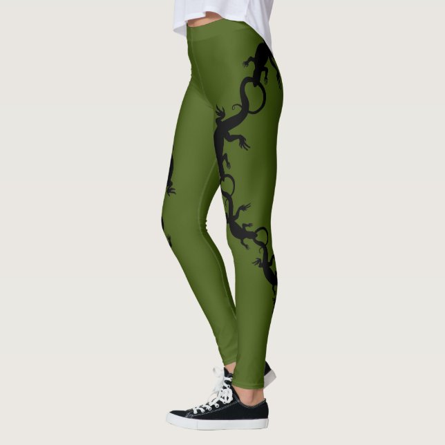 Leggings Guêtres d'art de faune de reptile de guêtres de (Gauche)