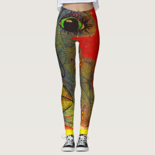 Leggings Guêtres d'art de LuckyPen