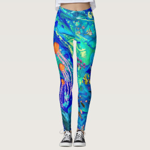Leggings Guêtres d'art d'océan,