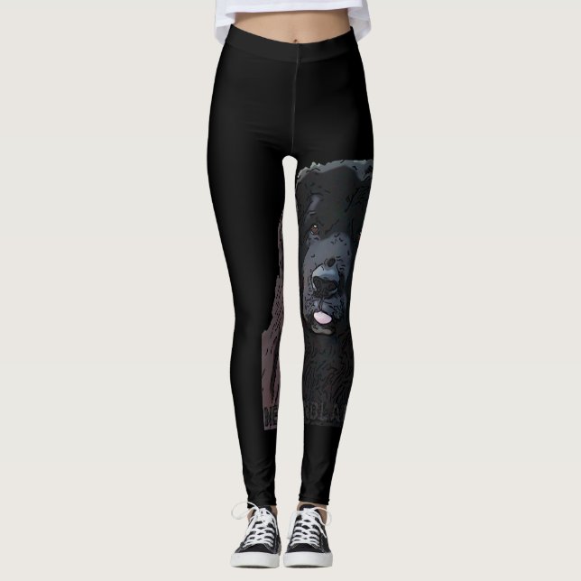 Leggings Guêtres de bande dessinée de Newfy (Devant)