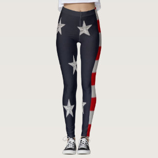 Leggings Guêtres de bannière étoilée de drapeau américain