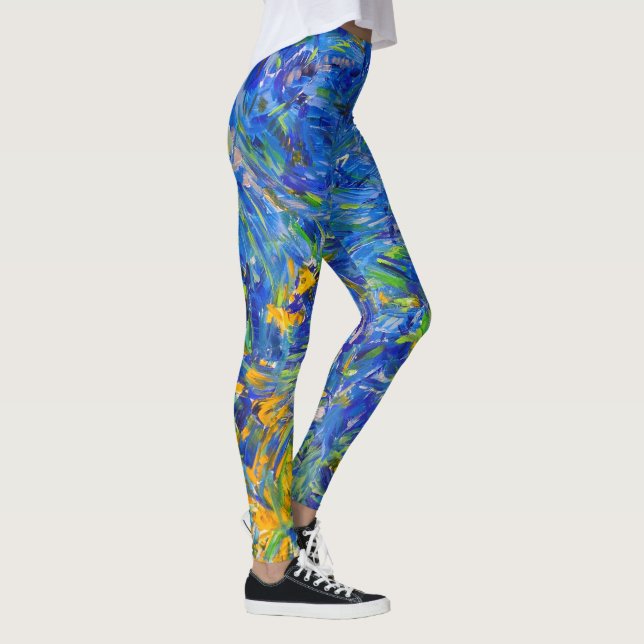 Leggings Guêtres de bleu de garçon (Droite)