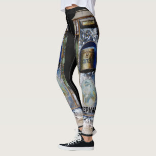 Leggings Guêtres de CAFÉ avec le nom personnalisé