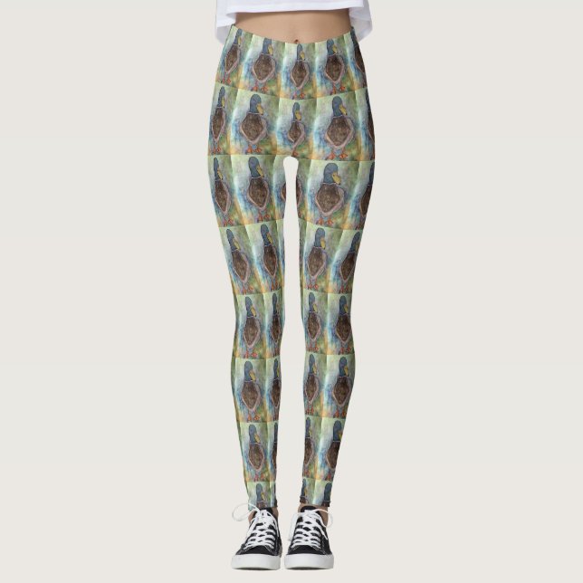 Leggings Guêtres de canard de Mallard (Devant)
