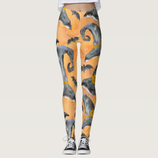 Leggings Guêtres de casquette de sorcières de Halloween