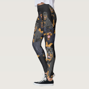 Leggings Guêtres de chien de rottweiler imprimées