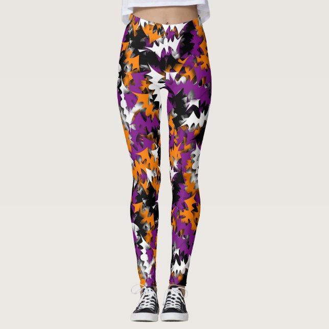 Leggings Guêtres de confettis de batte - multi (Devant)