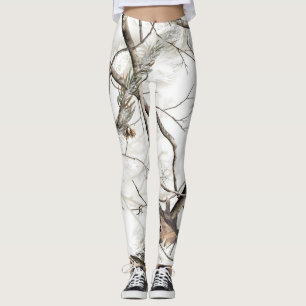 Leggings Guêtres de congé d'arbre de camouflage d'hiver