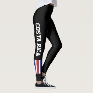 Leggings Guêtres de coutume de drapeau du Costa Rica