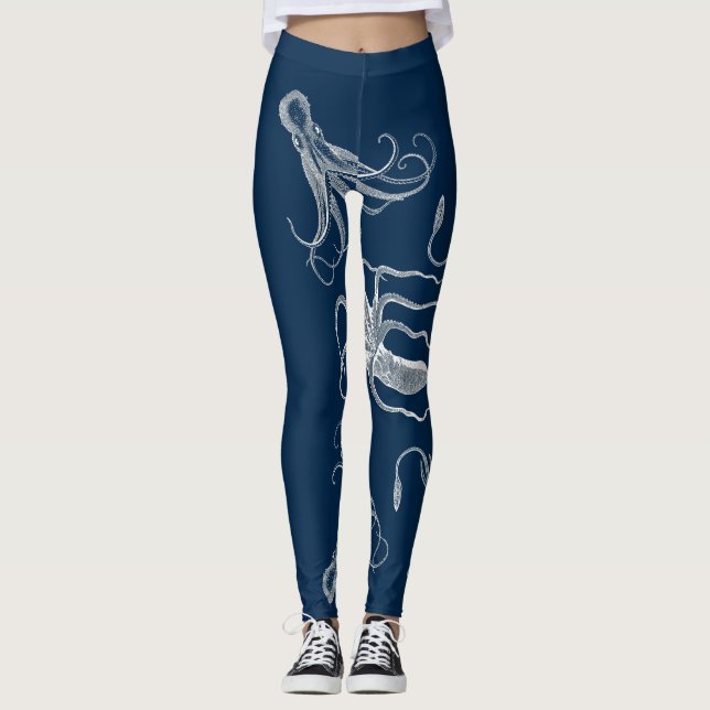 Leggings Guêtres de danse de poulpe (Devant)