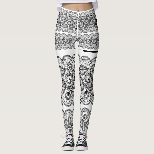 Leggings Guêtres de dentelle (Devant)