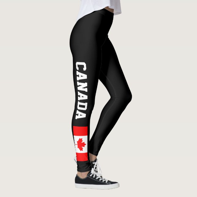 Leggings Guêtres de drapeau du Canada pour les femmes et (Droite)
