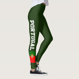 Leggings Guêtres de drapeau du Portugal pour le yoga de