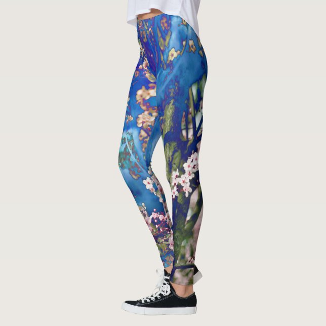 Leggings Guêtres de fleurs de cerisier (Gauche)