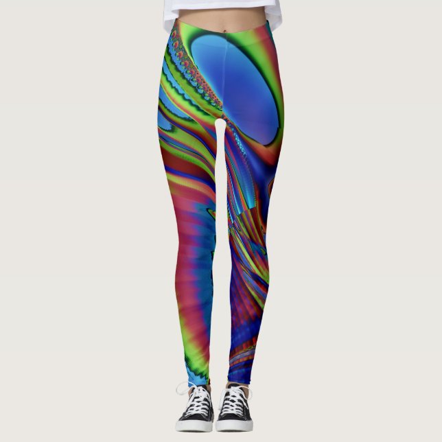 Leggings Guêtres de fractale, Snoopy (Devant)