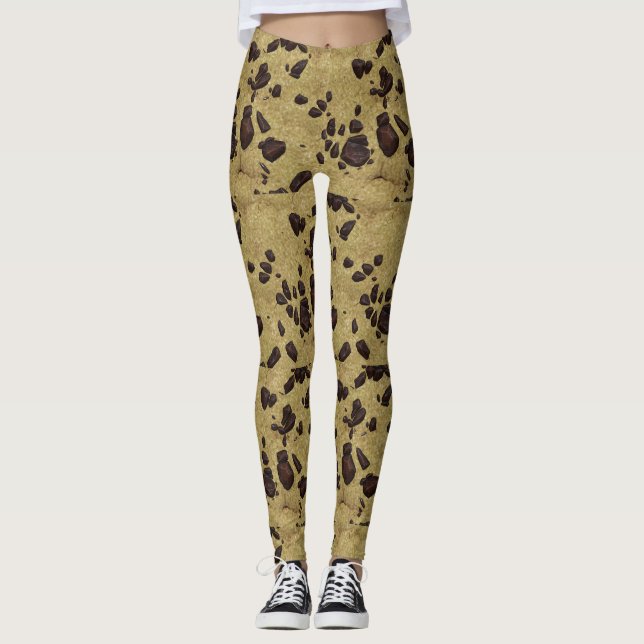 Leggings Guêtres de gâteau aux pépites de chocolat (Devant)