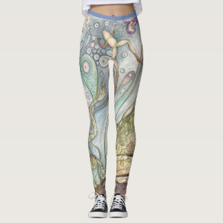 Leggings Guêtres de grenouille et d'iris