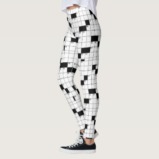 Leggings Guêtres de jeu de mots croisé