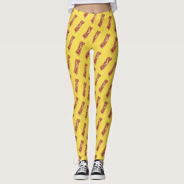 Leggings Guêtres de lard de pixel (Devant)