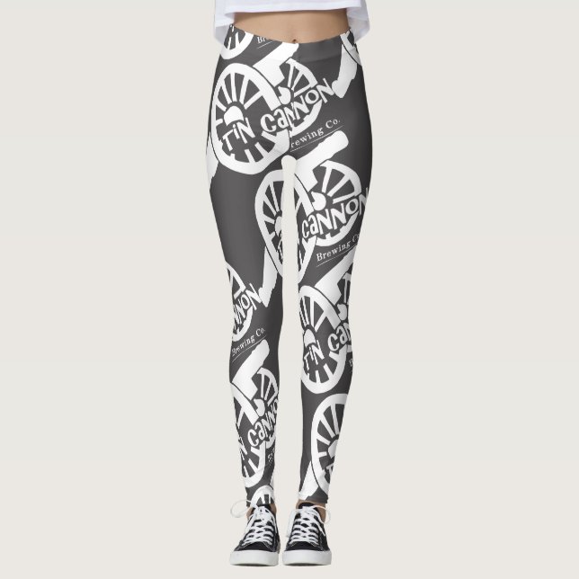 Leggings Guêtres de logo de canon de bidon (Devant)