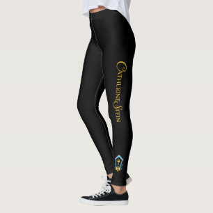 Leggings Guêtres de logo de Catherine Stein - noir