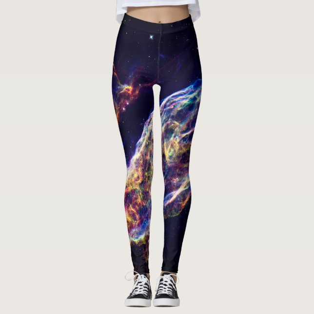 Leggings guêtres de nébuleuse de voile (Devant)