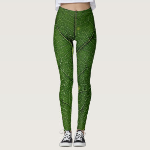 Leggings Guêtres de nervure de feuille