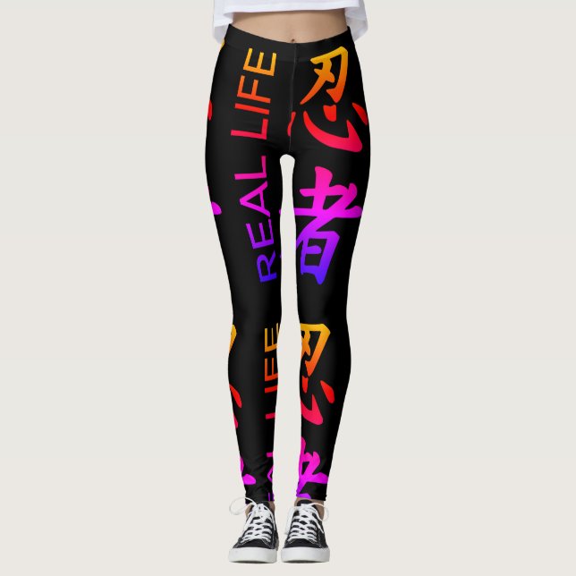 Leggings Guêtres de "Ninja" de vie réelle (Devant)